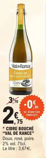 E.Leclerc Cidre Bouché 'Val de Rance' offre