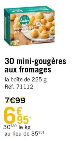 Picard 30 mini-gougères aux fromages offre
