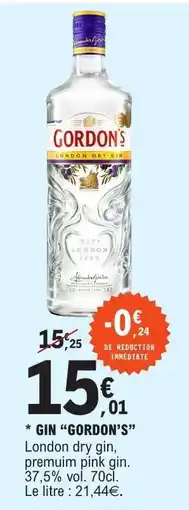 E.Leclerc Gin Gordon's offre