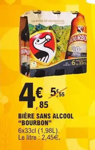 E.Leclerc BIÈRE SANS ALCOOL 'BOURBON' offre