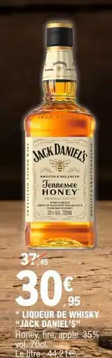 E.Leclerc Liqueur de Whisky JACK DANIEL'S offre