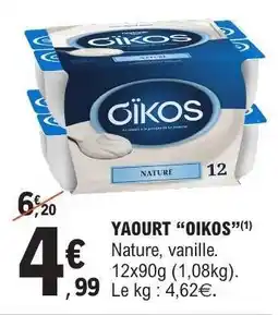 E.Leclerc YAOURT “OIKOS” offre