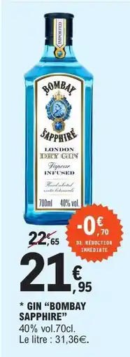 E.Leclerc Gin Bombay Sapphire offre