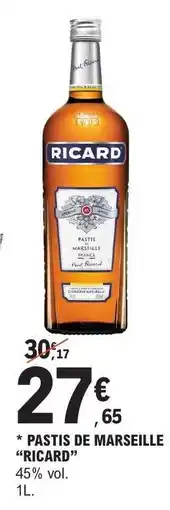E.Leclerc Pastis de Marseille 'Ricard' offre
