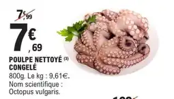 E.Leclerc POULPE NETTOYÉ CONGELÉ offre