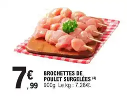 E.Leclerc BROCHETTES DE POULET SURGELÉES offre