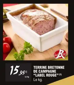 E.Leclerc TERRINE BRETONNE DE CAMPAGNE “LABEL ROUGE” offre