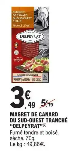 E.Leclerc Magret De Canard Du Sud-Ouest Tranché Delpeyrat offre