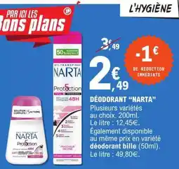 E.Leclerc Déodorant Narta offre