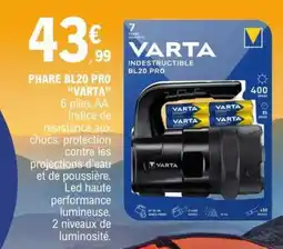 E.Leclerc PHARE BL20 PRO VARTA offre