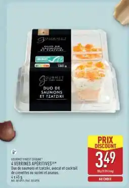 ALDI 4 Verrines Apéritives offre