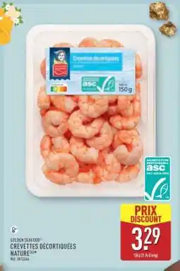 ALDI CREVETTES DÉCORTIQUÉES NATURE offre