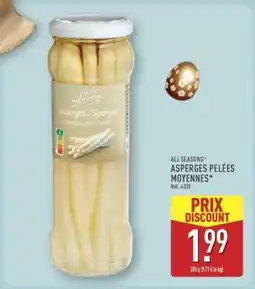 ALDI ASPERGES PELÉES MOYENNES offre