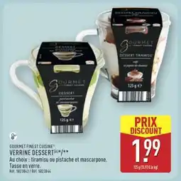 ALDI GOURMET FINEST CUISINE VERRINE DESSERT offre