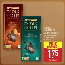 ALDI Moser Roth Tablette de Chocolat Noir offre