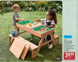 ALDI TABLE DE JEUX AVEC BANCS offre