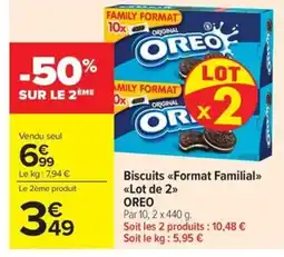 Carrefour Market OREO Biscuits Format Familial offre