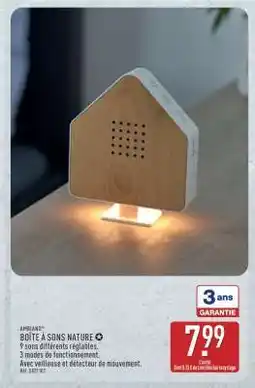 ALDI BOÎTE À SONS NATURE offre