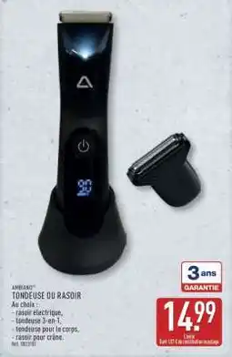 ALDI AMBIANO TONDEUSE OU RASOIR offre