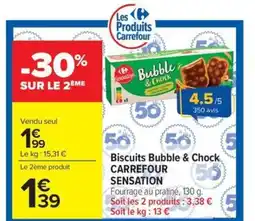 Carrefour Market CARREFOUR SENSATION Biscuits Bubble & Chock offre