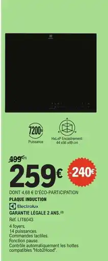 E.Leclerc PLAQUE INDUCTION offre