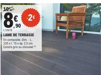 E.Leclerc LAME DE TERRASSE offre