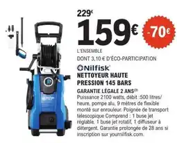 E.Leclerc Nilfisk Nettoyeur Haute Pression 145 Bars offre