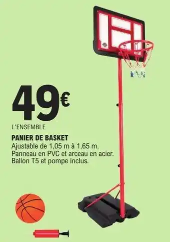 E.Leclerc Panier de basket offre