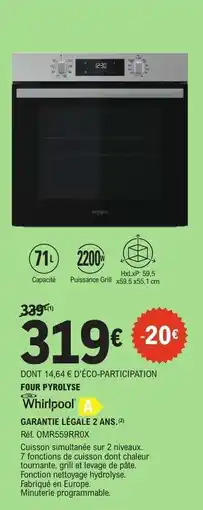 E.Leclerc Four Pyrolyse Whirlpool offre