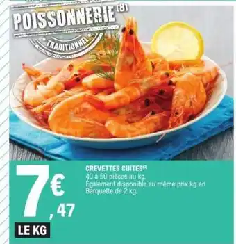 E.Leclerc CREVETTES CUITES offre
