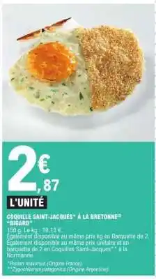 E.Leclerc COQUILLE SAINT JACQUES À LA BRETONNE offre