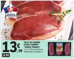 E.Leclerc FILET DE CANARD EXTRA TENDRE DOUCE FRANCE offre