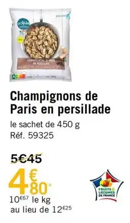 Picard Champignons de paris en persillade offre