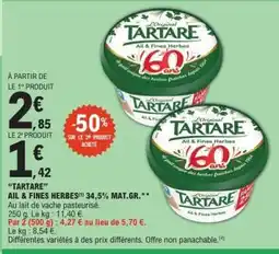 E.Leclerc Tartare Ail & Fines Herbes offre