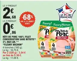 E.Leclerc Rôti de Porc 100% Filet offre