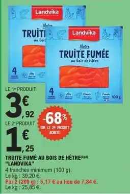 E.Leclerc TRUITE FUMÉE AU BOIS DE HÊTRE offre