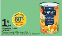 E.Leclerc COCKTAIL DE FRUITS “ST MAMET” offre