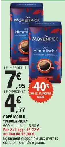 E.Leclerc Café Moulu 'Mövenpick' offre