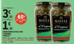 E.Leclerc CORNICHONS EXTRA-FINS L'ORIGINAL 'MAILLE' offre