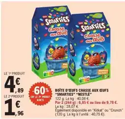 E.Leclerc BOÎTE D'ŒUFS CHASSE AUX ŒUFS SMARTIES “NESTLÉ” offre
