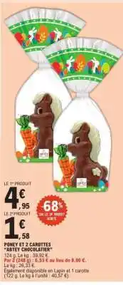 E.Leclerc PONEY ET 2 CAROTTES ABTEY CHOCOLATIER offre