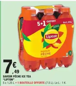E.Leclerc SAVEUR PÊCHE ICE TEA LIPTON offre