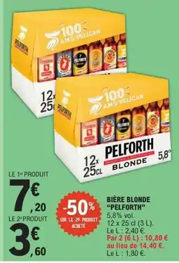 E.Leclerc Bière Blonde Pelforth offre