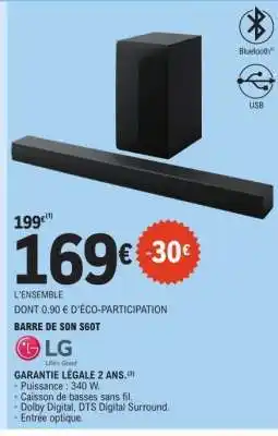 E.Leclerc BARRE DE SON S60T offre