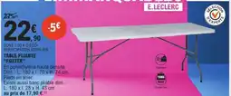 E.Leclerc TABLE PLIANTE FOXTER offre
