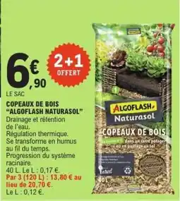 E.Leclerc COPEAUX DE BOIS ALGOFLASH NATURASOL offre