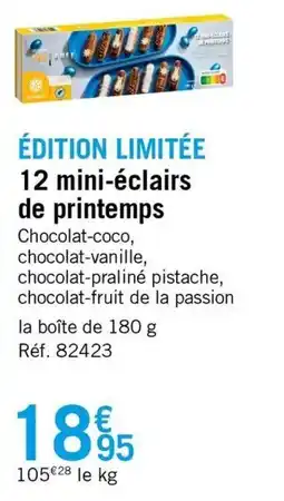 Picard Édition limitée 12 mini-éclairs de printemps offre