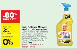 Carrefour Market MR PROPRE Spray Nettoyant Ménager Pack XXL offre