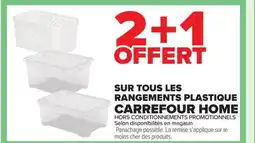 Carrefour Market CARREFOUR HOME Sur tous les rangements plastique offre