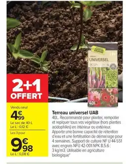 Carrefour Market Terreau universel UAB offre